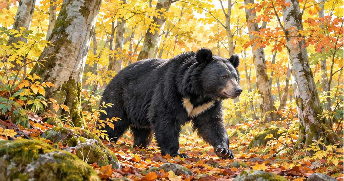 ツキノワグマ出没はブナの凶作が原因？共存の鍵