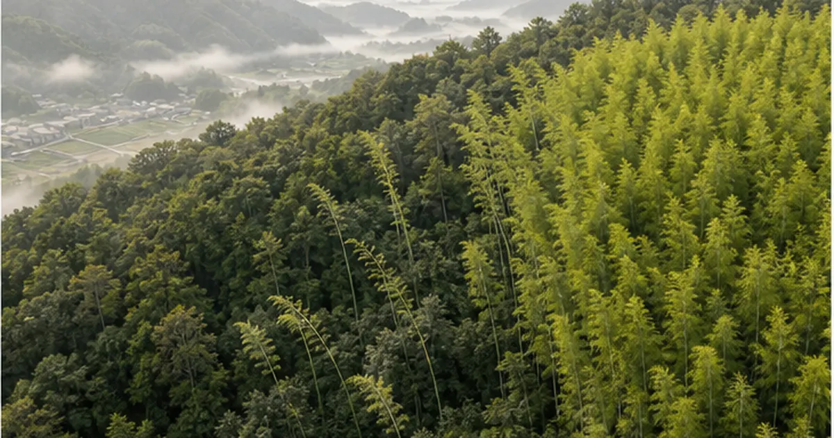 放置竹林はなぜ広がるのか｜モウソウチクが里山林へ侵入する速度と竹材活用