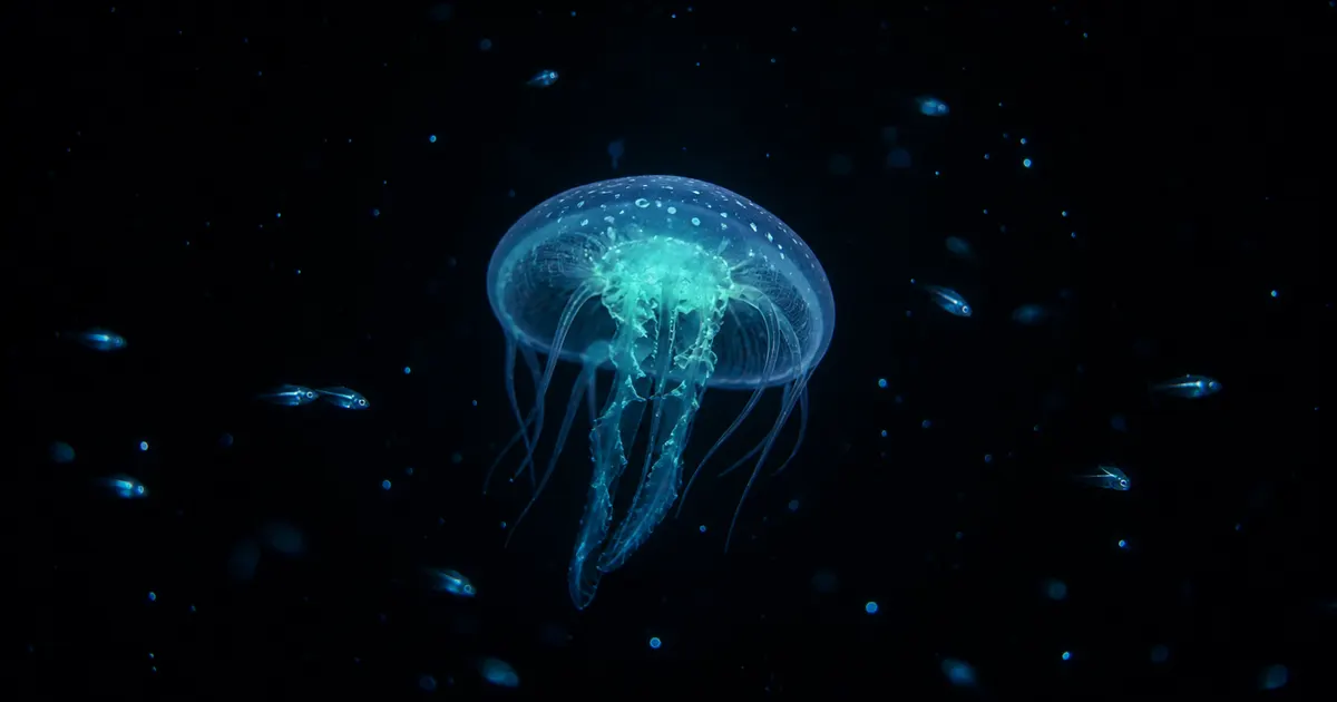 深海の生物発光を徹底解説：光る仕組みと3つの理由、チョウチンアンコウの謎