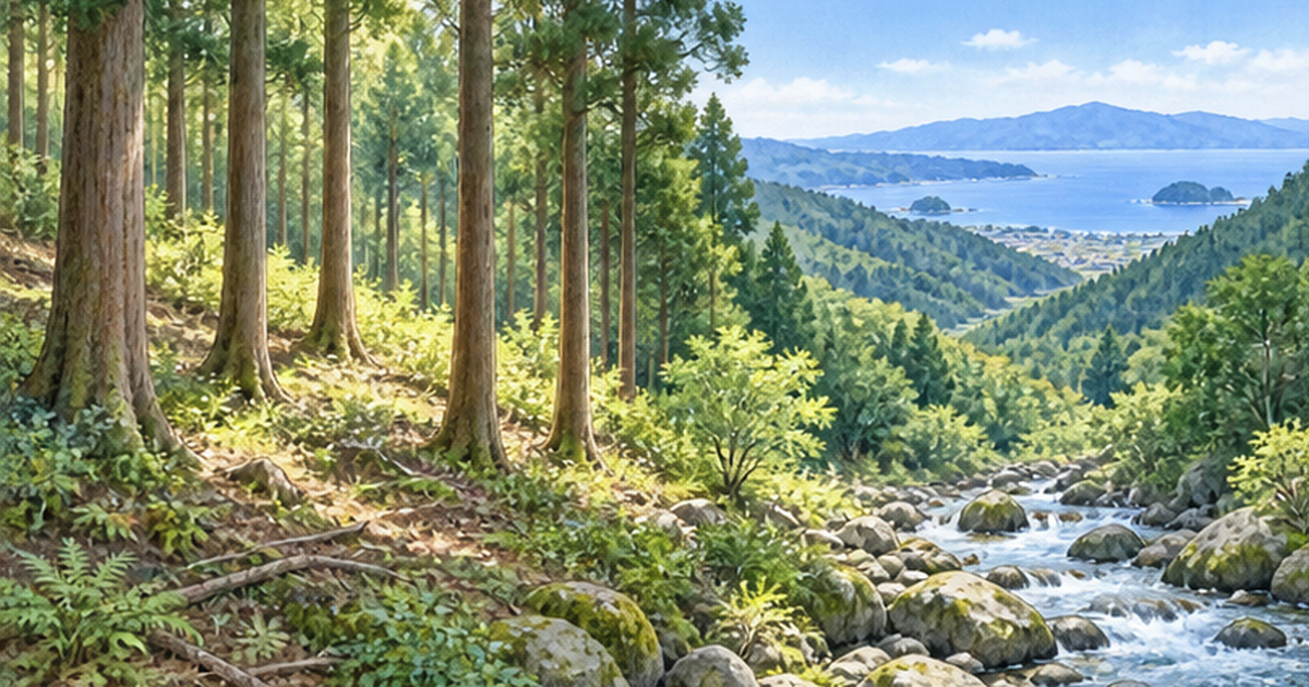 Japan's Cedar Plantations and Thinning: Dark Forest Floors, Soil Runoff and the Cycle of Using Wood