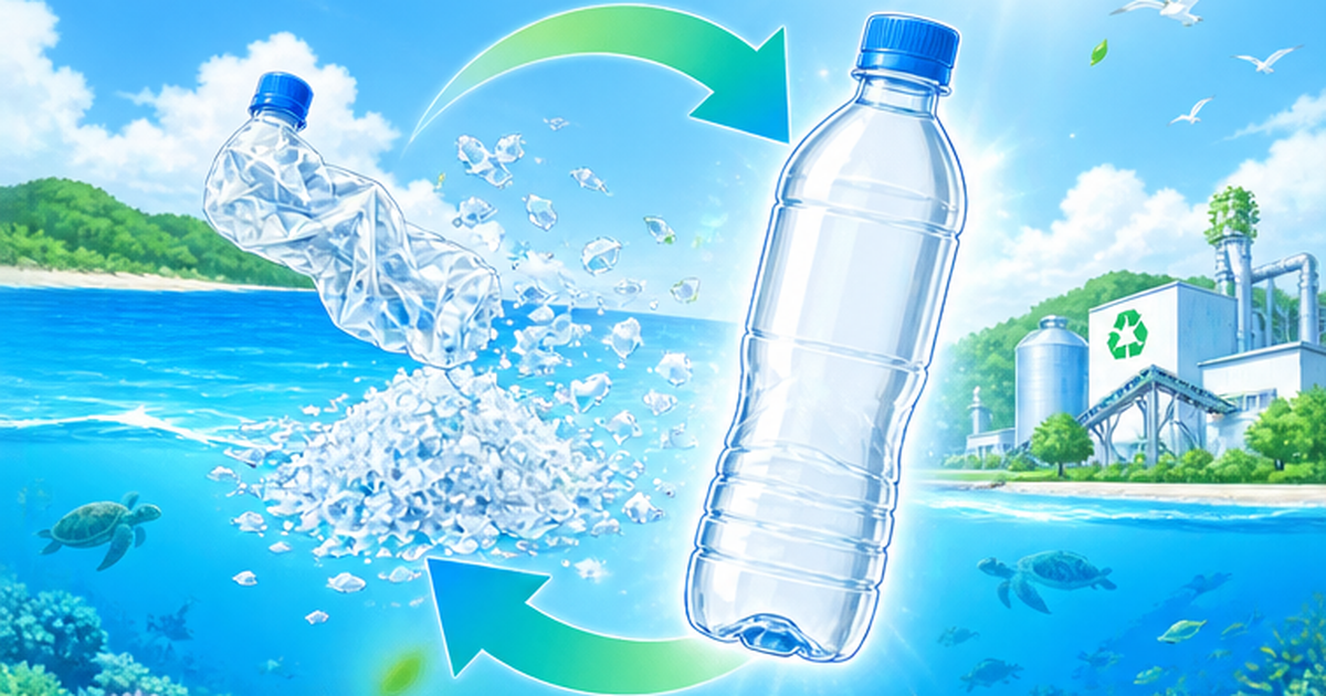コカ・コーラの100%リサイクルPETボトルとは｜ボトルtoボトルの仕組みと海を守る循環