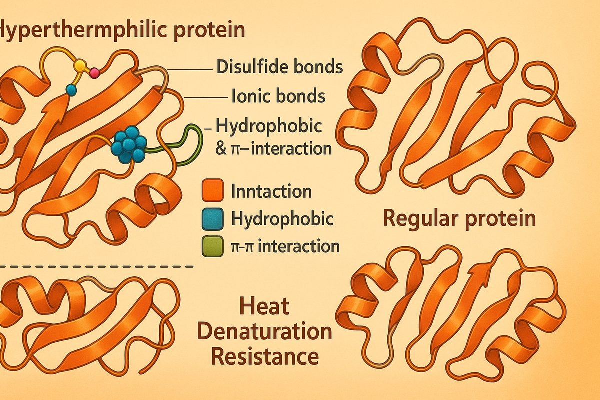 Structural features of thermostable proteins: detailed 3D depiction of hyperthermophile protein structure