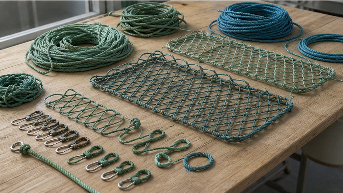 Image of fishing gear designed with recyclable materials