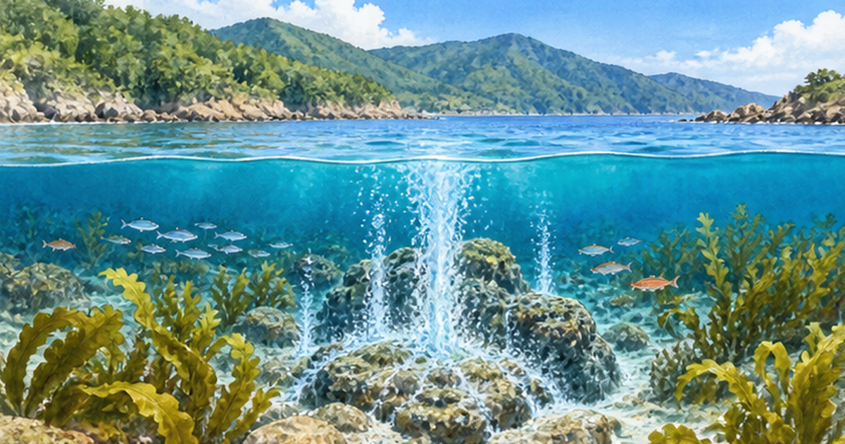 海底湧水と地下水保全｜海を育てる見えない水
