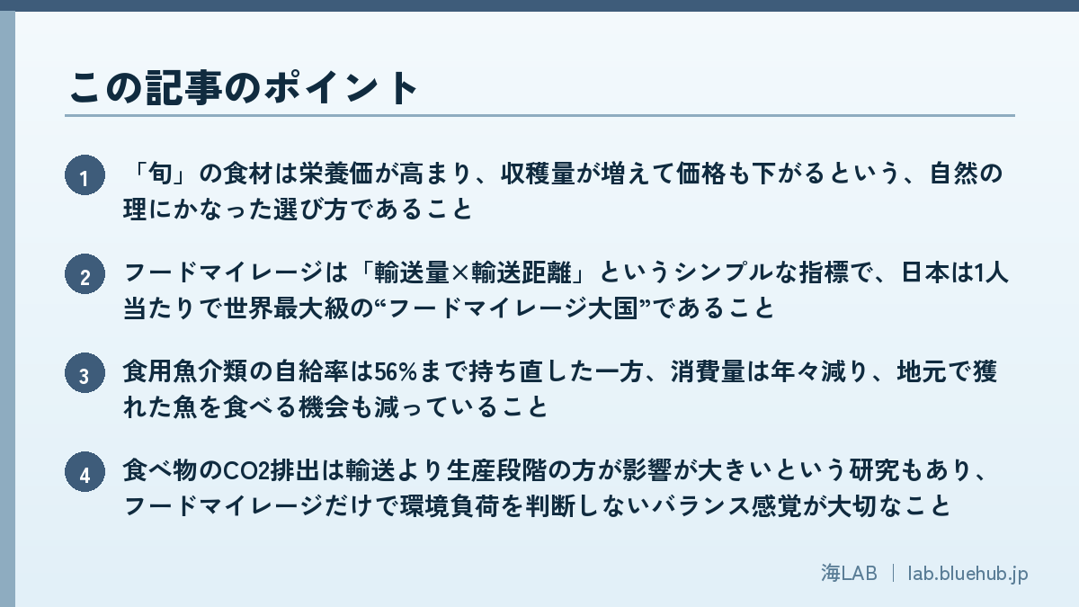 この記事のポイントを箇条書きでまとめた図版
