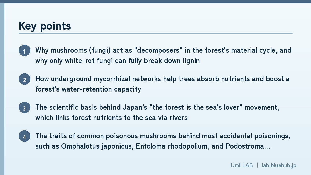 Chart summarizing this article's key points
