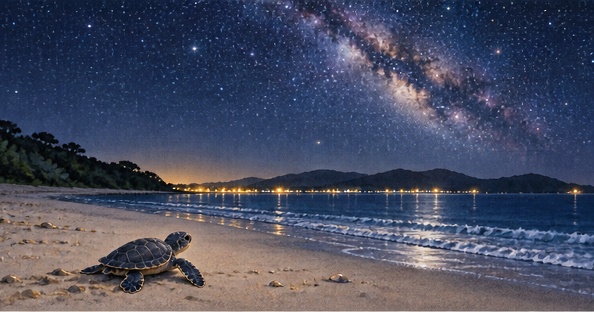 光害と星空保護区：夜の明るさが海の生きものに与える影響
