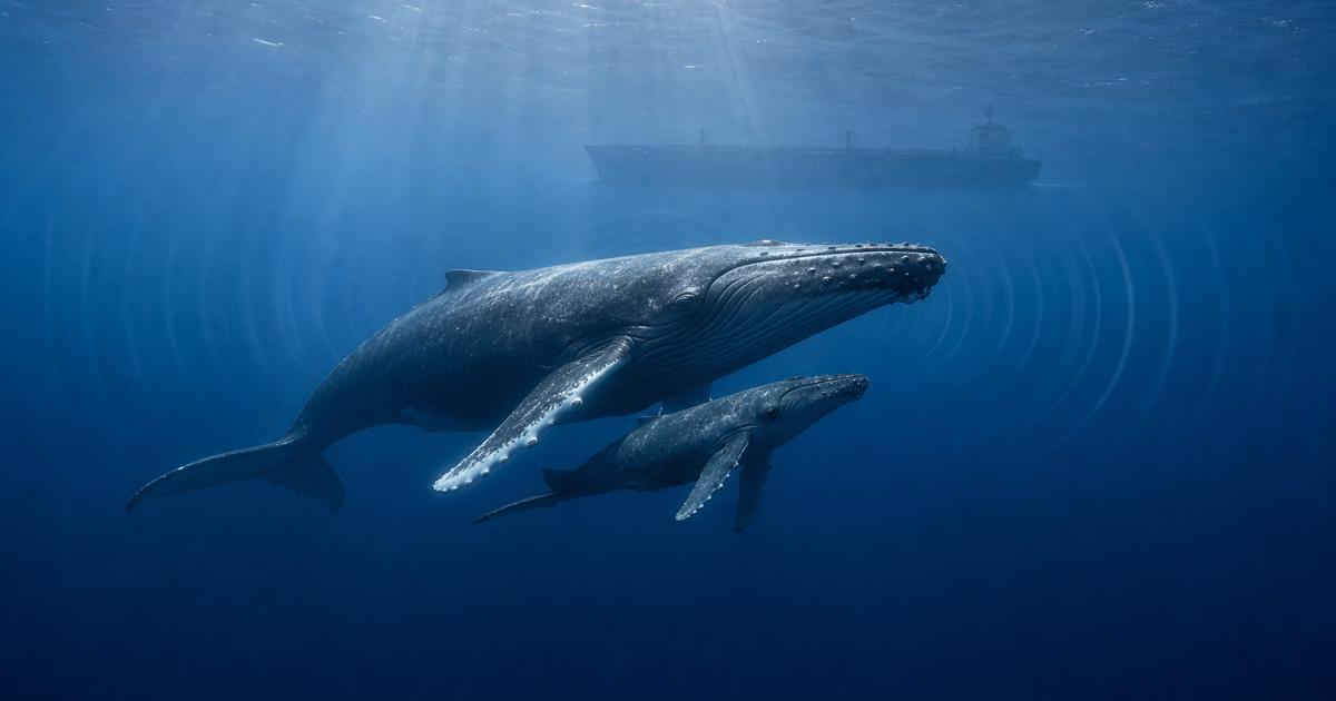 海洋騒音問題とは｜船・ソナーの水中騒音がクジラの会話と採餌を奪う理由
