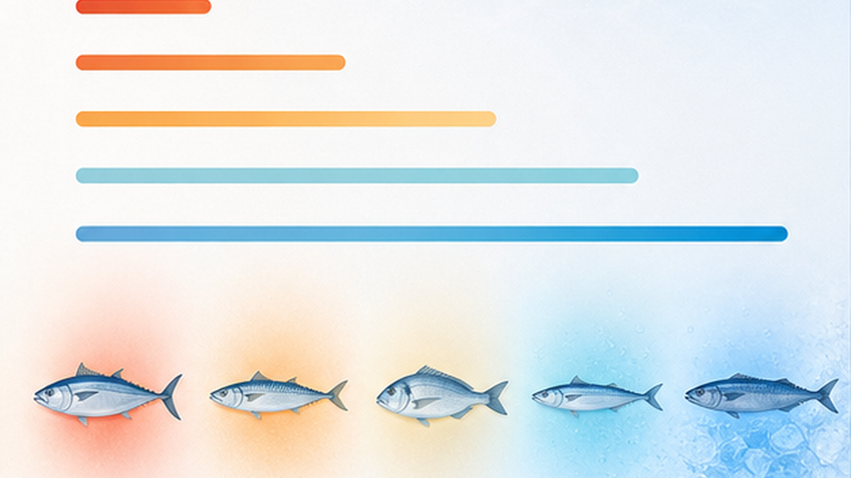 温度帯ごとの保存方法(常温・チルド・氷温・冷凍)と鮮度が保てる期間の長さを対比した図解