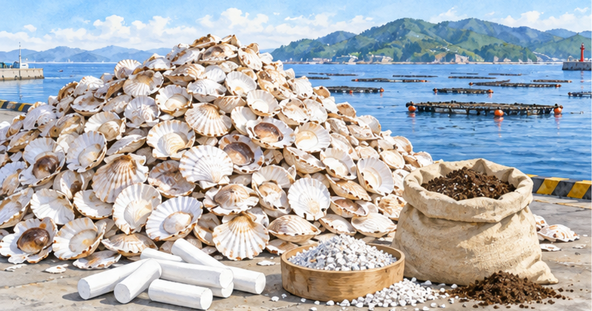 Scallop Shell Reuse: Chalk, Snow-Melting Agents and Building Materials