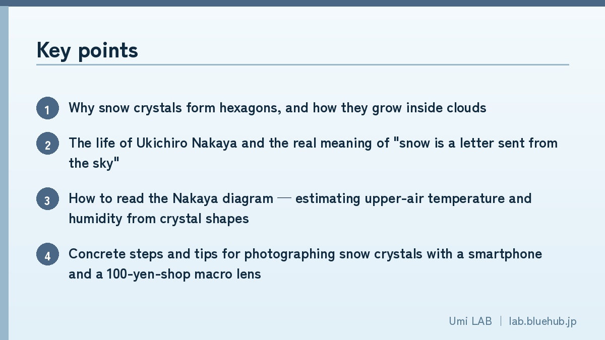 Chart summarising the key points of this article