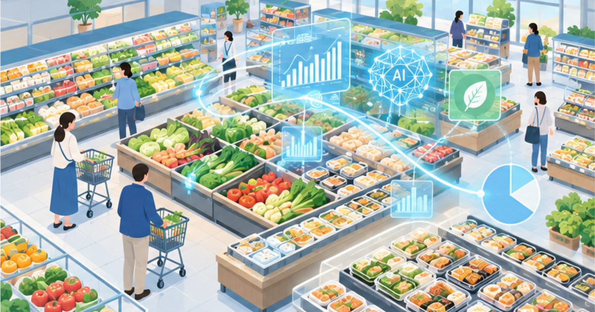 スーパーの食品ロス削減術とAI発注の仕組み