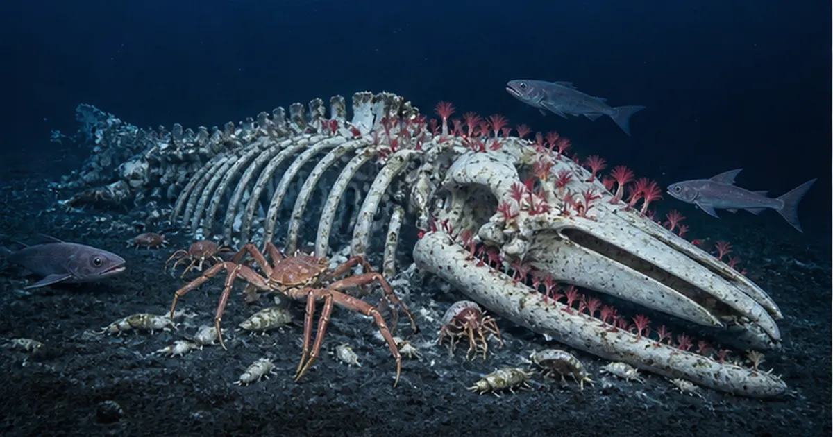 鯨骨生物群集とは？沈んだクジラが育む深海の命